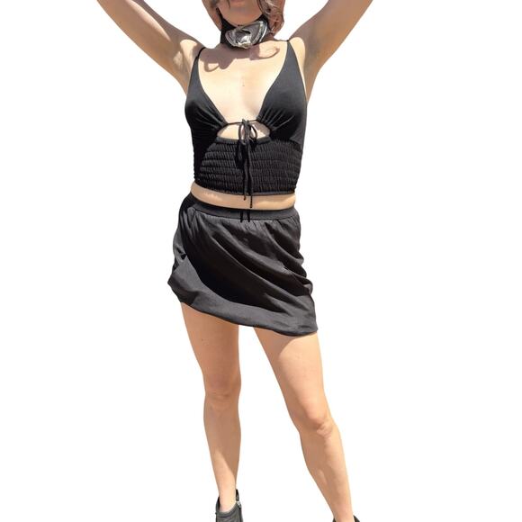 Rick Owen’s Small Black Silk Mini Skort Excellent Condition - Picture 5 of 9